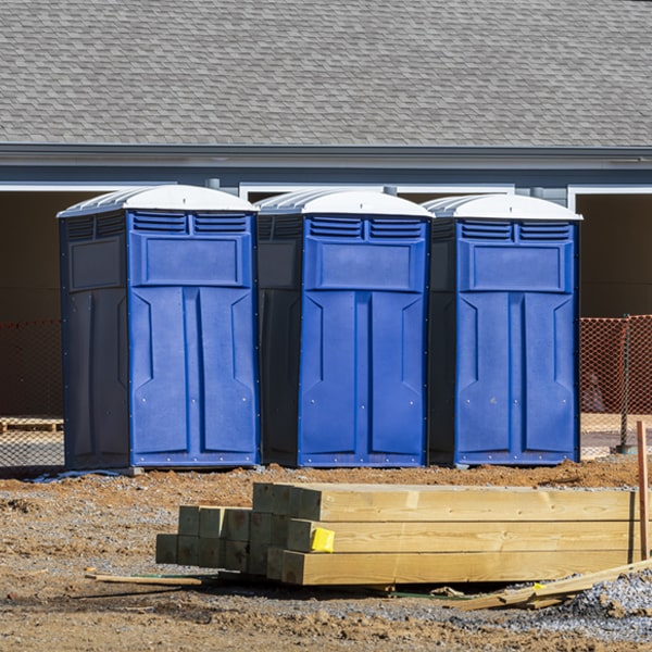 how can i report damages or issues with the porta potties during my rental period in Middleville